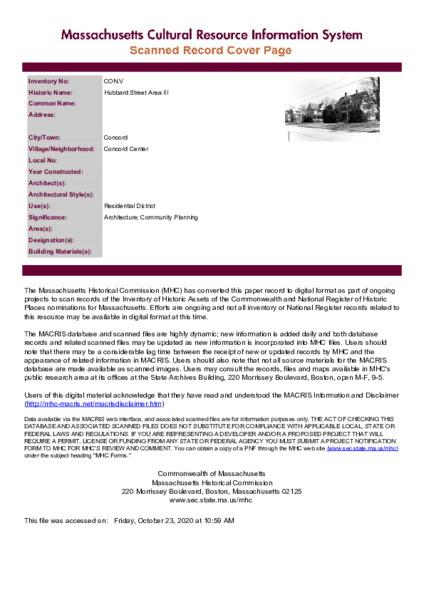 Hubbard Street Area III