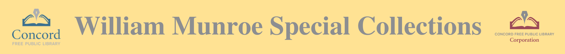 William Munroe Special Collections at the Concord Free Public Library